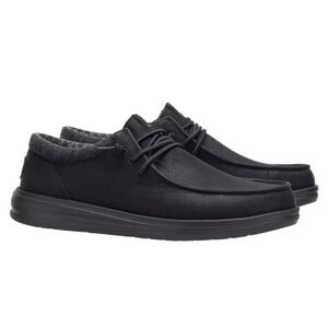 HEYDUDE Men's Paul Classic Black/Black Size 9